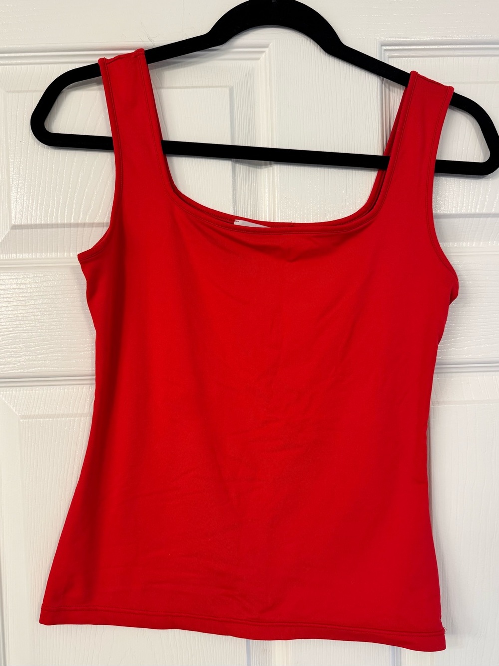 Anne Fontaine stretch red scoop neck  Tank Top